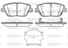 Колодки тормозные диск. перед. WOKING P15233.02 (фото 1)