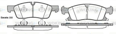 Колодки тормозные дисковые передние Jeep Grand cherokee iii 5.7 05-10,Jeep Grand WOKING P1530302