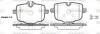 Колодки тормозные дисковые BMW 5F10 5G30 7G11 / задн (P15333.00) WOKING P1533300 (фото 1)