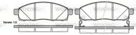 Колодки гальмівні WOKING P15343.02
