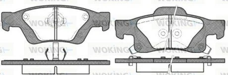 Колодки тормозные дисковые задние Jeep Grand cherokee iii 5.7 05-10,Jeep Grand c WOKING P1546302