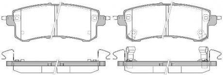 Колодки тормозные дисковые задние Infiniti Qx56 5.6 10-,Nissan Patrol vi 5.6 10- WOKING P1547302