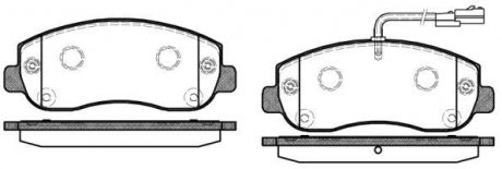 Колодки тормозные дисковые передние Nissan Nv400 2.3 11-,Opel Movano b 2.3 10- (WOKING P1549301 (фото 1)