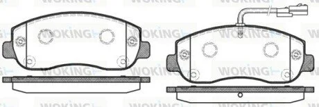 Гальмівні колодки перед. Master/Movano 10- WOKING P1549301