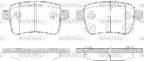 Колодки тормозные WOKING P15503.12