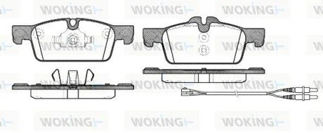 Гальмівні колодки WOKING P1561301