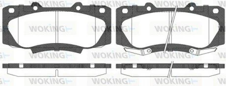 Колодки гальмівні WOKING P15683.02