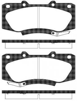 Колодки гальмівні диск. перед. (вир-во Remsa) Toyota Hilux 08>15 (P15683.04) WOKING P1568304 (фото 1)