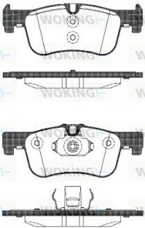 Колодки гальмівні WOKING P15783.10