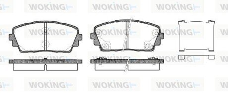 Колодки гальмівні WOKING P15813.02