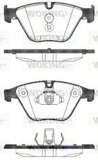 Колодки гальмівні WOKING P15963.00