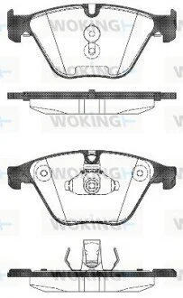 Колодки гальмівні WOKING P15963.00