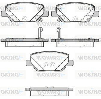 Колодки гальмівні WOKING P16003.02