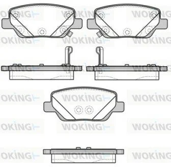 Колодки гальмівні WOKING P16003.02