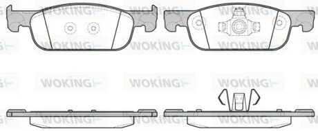 Колодки тормозные диск. перед. (Remsa) Renault Logan II / Sandero II, Stepway II / Clio IV WOKING P16183.00