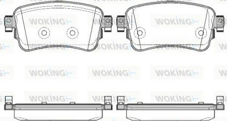 Колодки тормозные дисковые PSA Expert Jumpy 16> / Opel Vivaro 19> / Toyota Proac WOKING P1620300