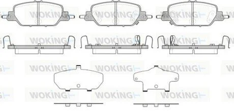 Колодки гальмівні WOKING P16303.02