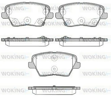 Колодки гальмівні WOKING P16843.02