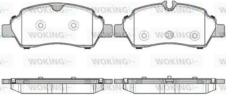 Колодки гальмівні WOKING P17053.00