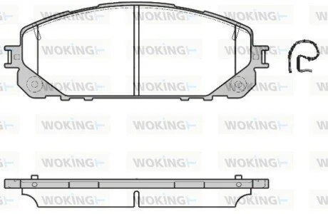 Колодки тормозные дисковые Jeep Cherokee 13> / перед (P17133.00) WOKING P1713300