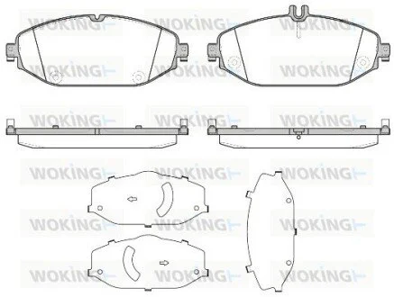 Колодки гальмівні диск. перед. (Remsa) MB C205 E213 (P17183.00) WOKING P1718300