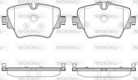 Колодки гальмівні WOKING P17253.08