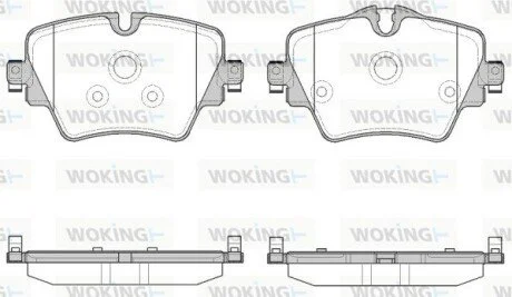Колодки гальмівні WOKING P17253.08