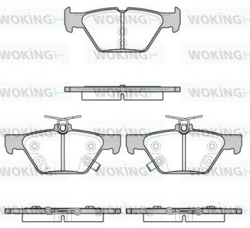 Колодки тормозные диск. задн. WOKING P17383.02