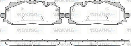 Колодки тормозные дисковые передние Audi Q7 3.0 15- (P17673.00) WOKING P1767300