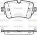 Колодки тормозные дисковые Audi Q7 15&gt; / задн (P17683.08) WOKING P1768308 (фото 1)