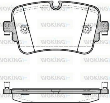 Колодки гальмівні диск. задн. (Remsa) Audi Q7 15> (P17683.08) WOKING P1768308