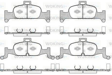 Колодки тормозные диск. перед. (Remsa) Audi A4 A5 16> / Q5 17> (P17913.00) WOKING P1791300