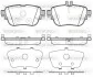 Колодки тормозные дисковые задние Mercedes-benz E-class (w213) 2.0 16- (P17993.0 WOKING P1799300 (фото 1)