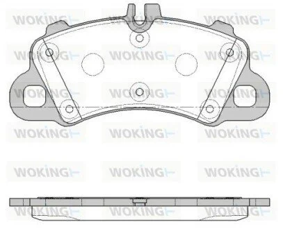 Колодки тормозные WOKING P19623.00