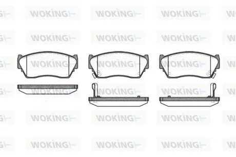 Колодки гальмівні WOKING P2643.02