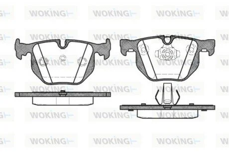 Колодки гальмівні WOKING P2813.40