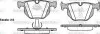 Колодки тормозные дисковые задние Bmw X5 2.0 13-,Bmw X5 3.0 06-13,Bmw X5 3.0 13- WOKING P281361 (фото 1)