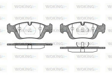 Колодки тормозные WOKING P284300