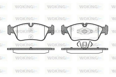 Колодки гальмівні WOKING P2843.60