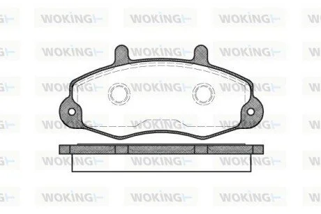 Колодки тормозные WOKING P2913.00