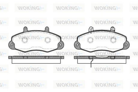 Колодки гальмівні WOKING P2913.02