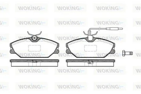 Гальмівні колодки WOKING P308312