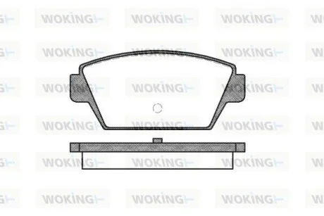 Гальмівні колодки задні Mitsubishi Colt/Lancer 1.6/1.8 GTi 88-94 WOKING P3153.00