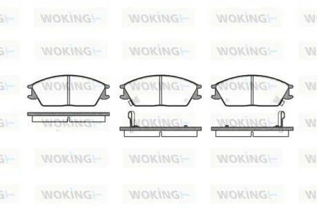 Колодки тормозные WOKING P3243.02