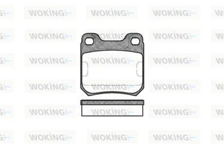 Колодки тормозные WOKING P3393.00