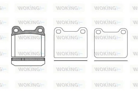Колодки гальмівні WOKING P3573.20
