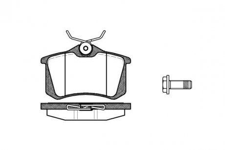 Гальмівні колодки зад. Caddy III/IV/Passat/Audi A4/A6 (Lucas) (17mm) WOKING P363305