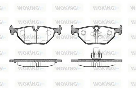 Колодки тормозные WOKING P3653.15