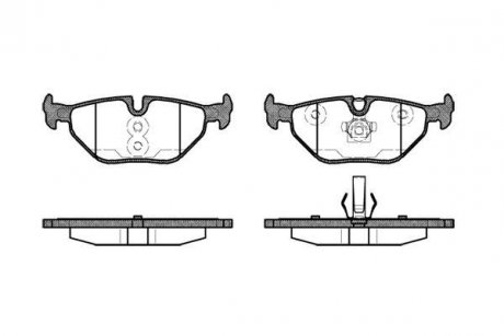 Колодки тормозные дисковые задние Bmw 3 2.0 00-07,Bmw 3 2.2 00-07,Bmw 3 2.5 00-0 WOKING P365340