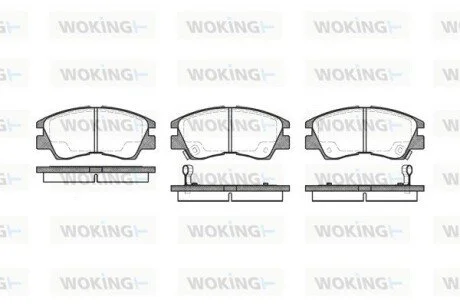 Колодки гальмівні WOKING P3753.02